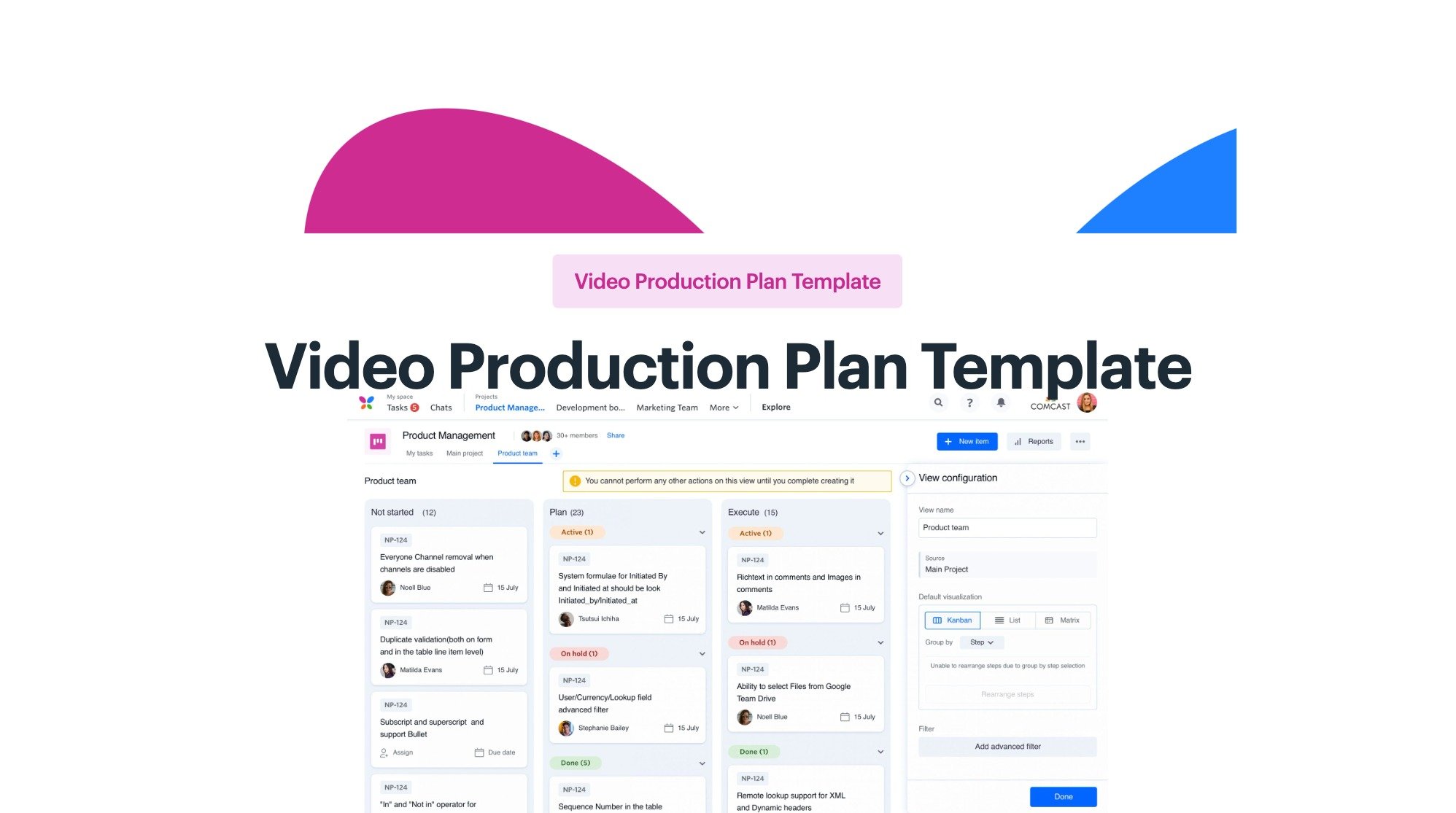 Free and Customizable Video Production Plan Template